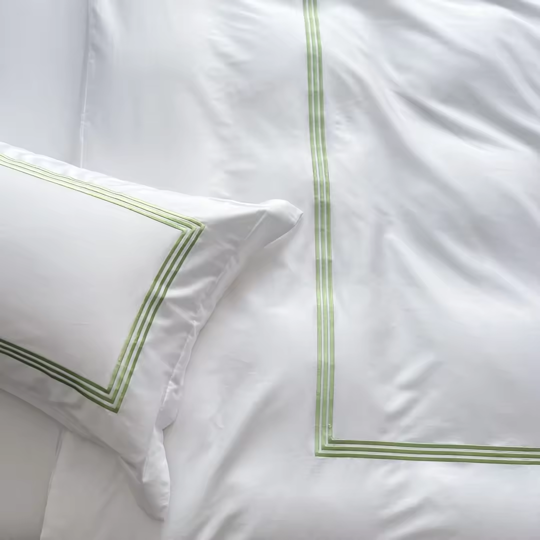 Роскошный 5-звездочный отель, 4 шт., роскошное постельное белье из белого египетского хлопка с индивидуальным логотипом