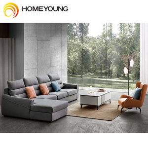 Легкий роскошный стиль Nordic комбинация Современная небольшая квартира ткань много человек комбинированная гостиная диван