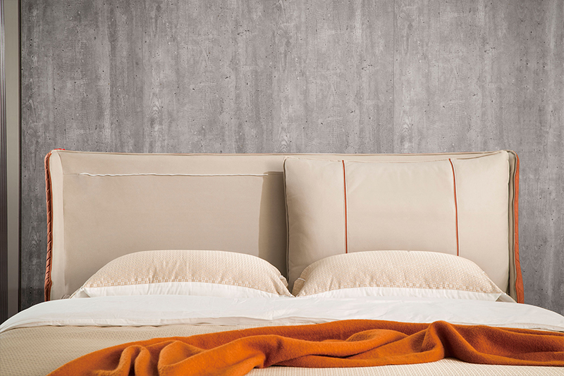 Современный дизайн Светодиодная кровать Двухместный / Кровать King Size с S-Form
