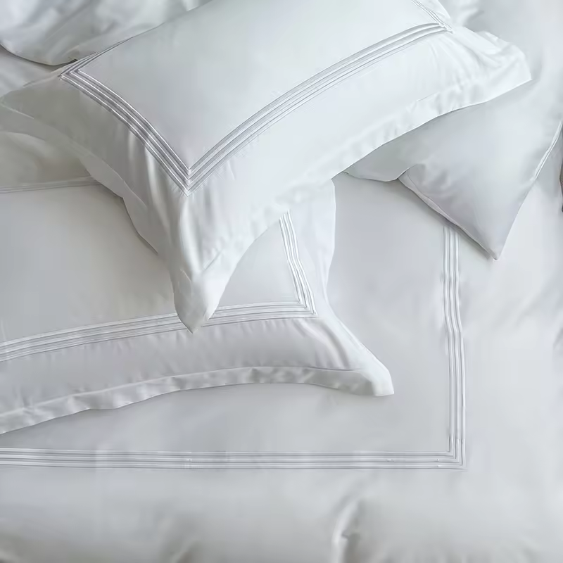 Новый комплект постельного белья для отеля, высококачественные спальные комплекты, простыни, жаккардовый комплект постельного белья из 100% хлопка